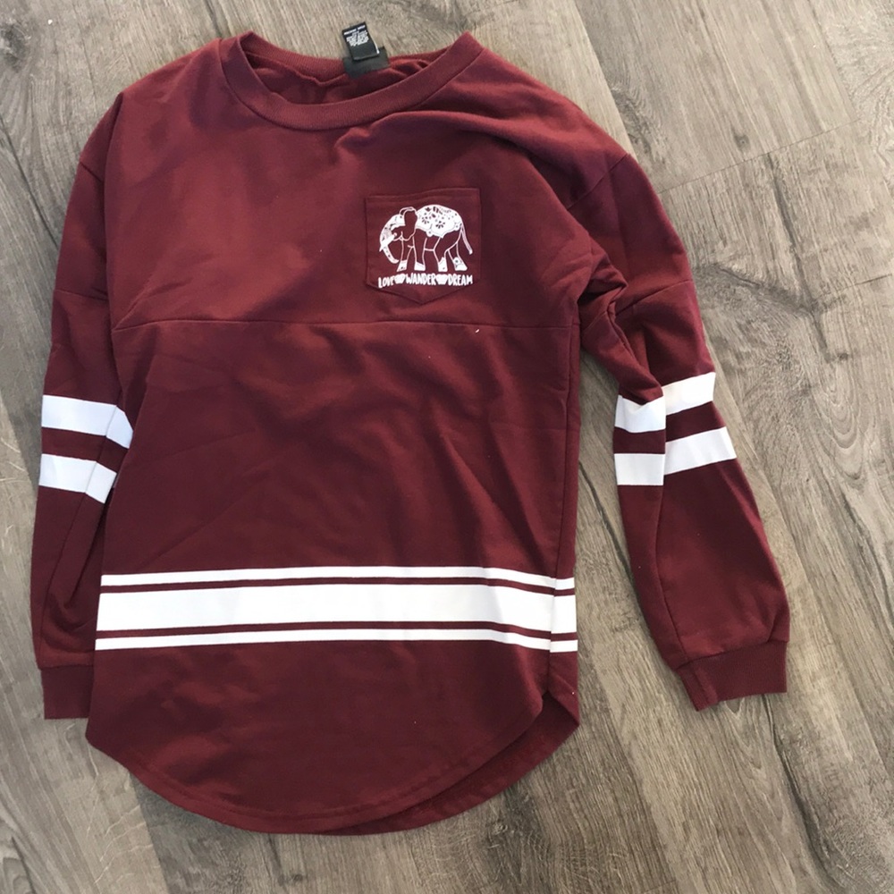 Maroon Cute Longsleeve